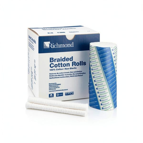 Cotton Roll 1/2in x 6in Large Non Sterile Pack of 100 Richmond Dental-0