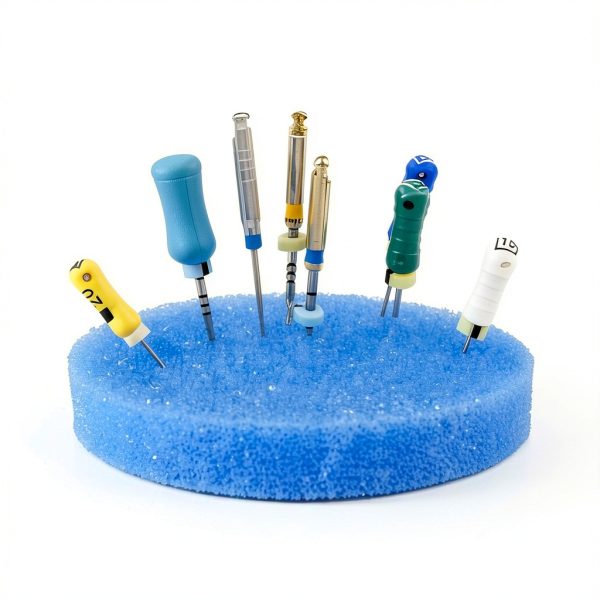 PlastCare USA Premium Blue Round 2.5" Endodontic Foam – Pack of 50 Sponges for Optimal Dental Procedures & Root Canal Treatments-1