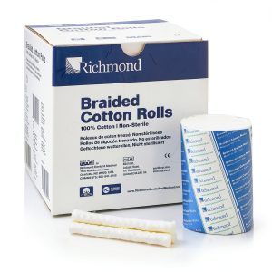 Dental Cotton Roll 4in Braided Richmond Dental and Medical US Cotton-0