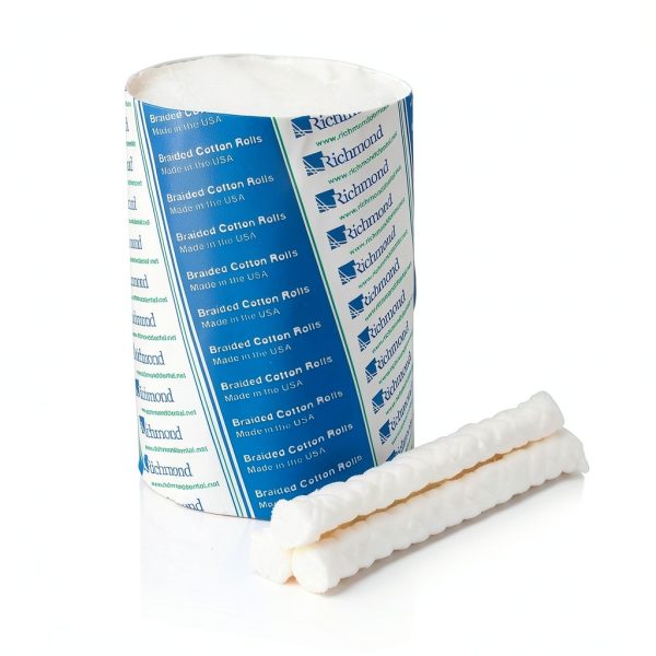 Dental Cotton Roll 4in Braided Richmond Dental and Medical US Cotton-3