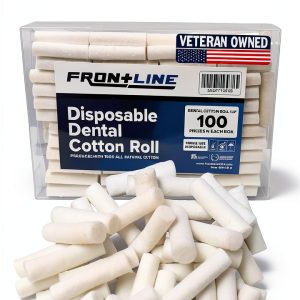 Cotton Dental Rolls 100 Count Frontline Soft Gentle Rolls-0